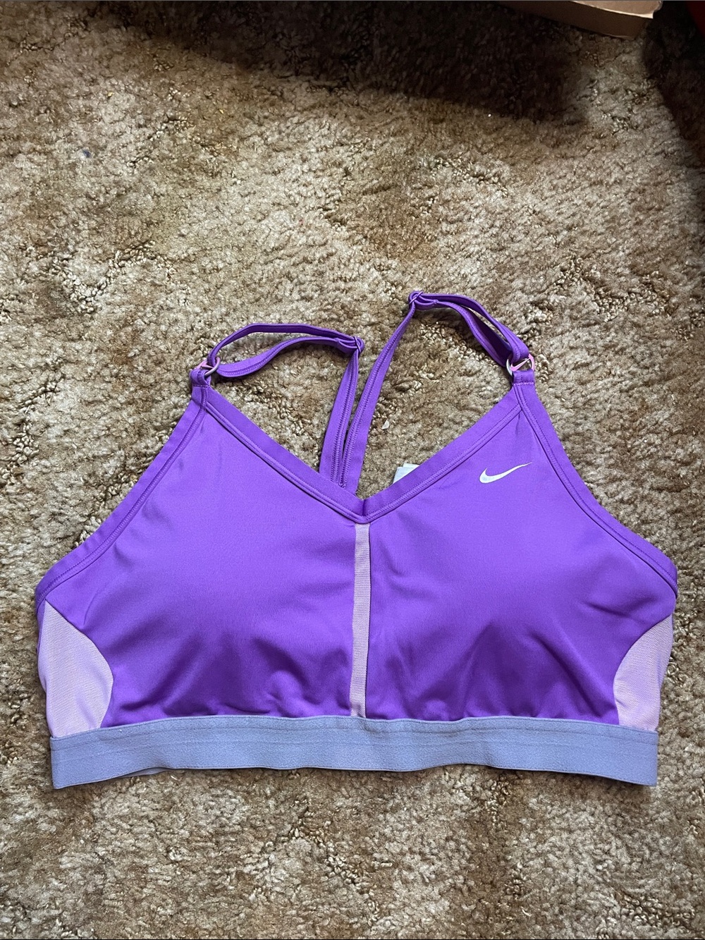 Nike Purple Sports Bra Size XL